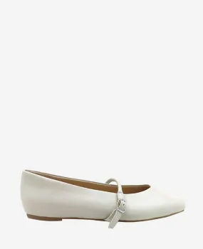 Magnolia Leather Ballet Flat